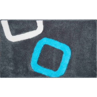 Tapis de salle de bain arolo turqoise 60 x 100 cm