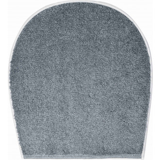 Tapis de salle de bain wings gris housse pour abattant wc 47 x 50 cm