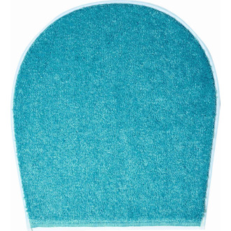 Tapis de salle de bain wings turquoise housse pour abattant wc 47 x 50 cm