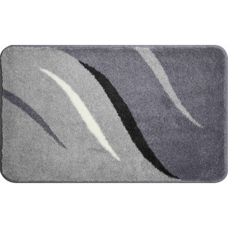 Tapis de salle de bain wings gris 60 x 100 cm