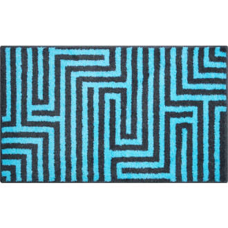 Tapis de salle de bain aruba bleu 60 x 100 cm