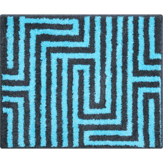 Tapis de salle de bain aruba bleu 50 x 60 cm
