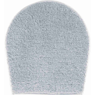 Tapis de salle de bain lex argent housse pour abattant wc 47 x 50 cm
