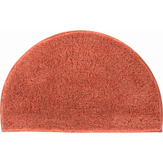 Tapis de salle de bain lex orange demi cercle 