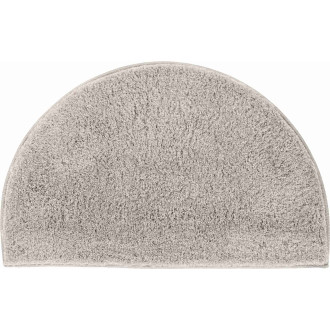 Tapis de salle de bain lex gris demi cercle 