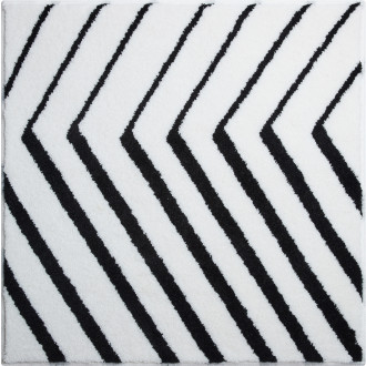 Tapis de salle de bain stripe blanc