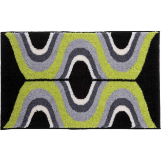 Tapis de salle de bain karim 18 vert 70 x 120 cm