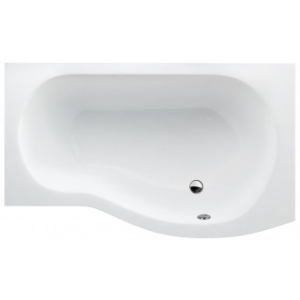 Cleargreen baignoire-douche asymétrique ecoround r20 150x80x74 cm lucite®