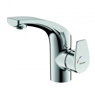 Mitigeur lavabo serie nizza en laiton et zinc cartouche en céramique démarrage à froid raccord de vidange avec timon