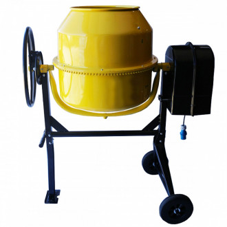 Bétonnière électrique pour professionnels et amateurs     180 l jaune