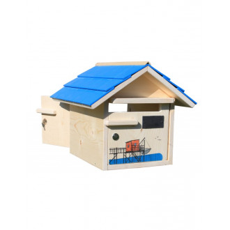 Boîte aux lettres en bois créastuce : au bout de la jetee (2 portes prestige)