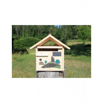 Boîte aux lettres en bois créastuce : la provence (courte)