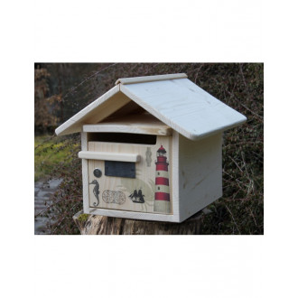 Boîte aux lettres en bois créastuce : nautilus (1 porte)