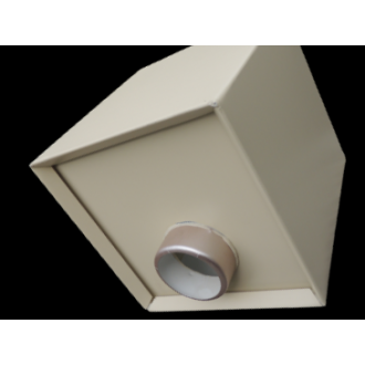 Boite à eau alu 400x400x400 - RAL 1015 Ivoire