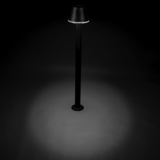 Borne smile 110 cm, polypropylène et polycarbonate, noir