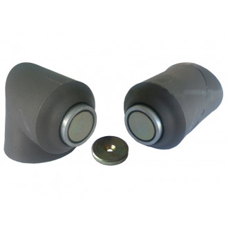 Butoir de porte magnétique universel 161330 MONIN - Gris - Force 20Kg - 161330