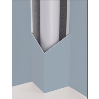 Cache tuyau en u 300 x 300 x 300 h2500 - coloris aux choix