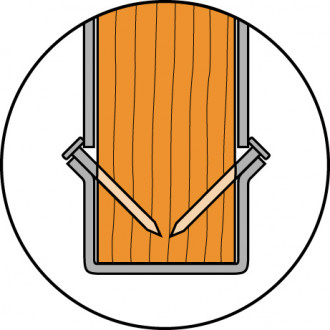 Pointes annelées électrozinguées - carton dimensions au choix