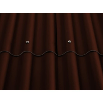 Plaque ondulée 6 ondes Coloronde FR® égoût 1 coin coupé (à l'unité) Eternit