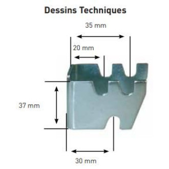 Kit de fixation radiateur lamellaire - 138448