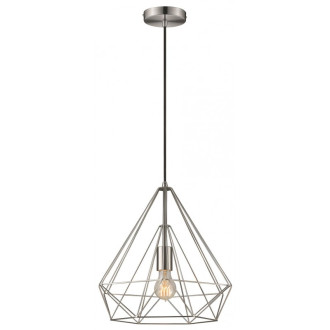 Suspension nickel satiné telford l38 1 lumières