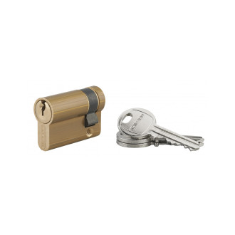 Demi-cylindre 35 x 10 mm 3 clés laiton