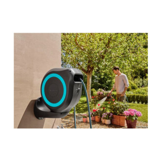 Dévidoir automatique mural gardena rollup m - 20 m - bleu - 18610-20