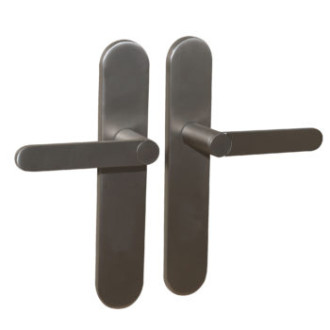 Ensemble poignée aluminium sur plaque acier meudon k cadap - meudonk