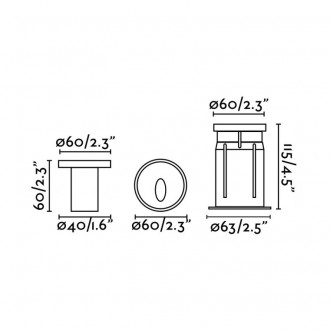 Encastrable de jardin dang inox
