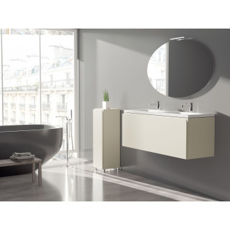 Meuble de salle de bain 120cm bloc 17 - ensemble coquille d'œuf