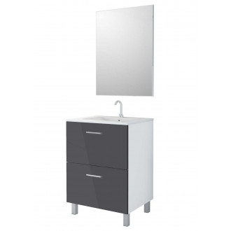 Mennza ensemble de salle de bain daia - Couleur et dimension du meuble au choix