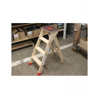 Escabeau lyonnais 3 marches - balmay bois