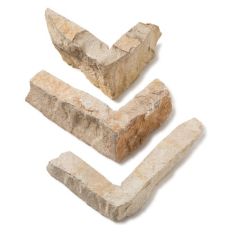 Angle pour pierre de parement premium pierre naturelle beige saint laurent intérieur / extérieur (lot de 1 mètre linéaire)