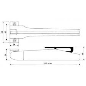 Ferme-porte spir - socona - blanc - f5e