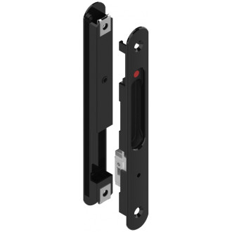 Fermeture encastrée à crochet la croisée ds silene noir ral9005  ds6795013