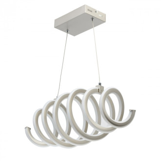 Suspension argentée techno   120 cm