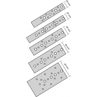 Feuillards perforés dimensions au choix