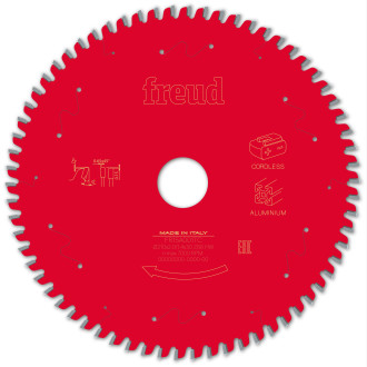 Lame pour scie circulaire portative sans fil freud - ø210 2/1,4 al30 z66 tp 0° - f03fs10092 -fr15a001tc
