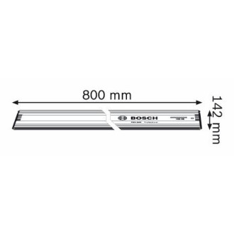 Rail de guidage FSN 800 de longueur 800 mm pour scie circulaire BOSCH 1600Z00005