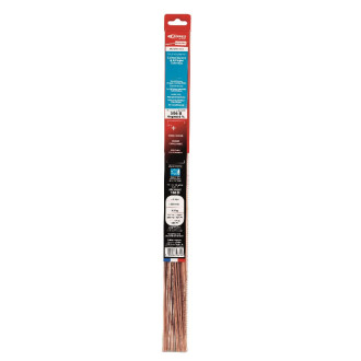 Baguette de brasure EXPRESS ATG - Spécial gaz - Argent 6% - Ø 2 mm x L500 mm - Blister de 500 grammes - GE206GC