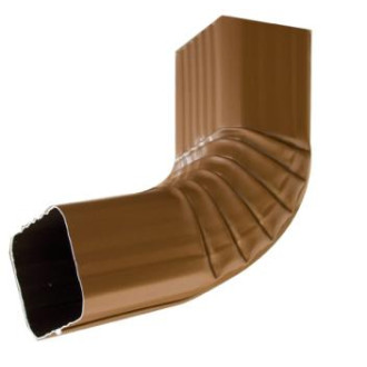 Coude frontal pour gouttière Aluminium 60x80 mm Coloris au choix