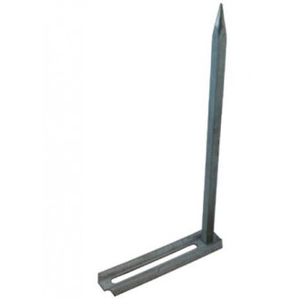 Crochet pointe pour fixation gouttière Aluminium sur genoise