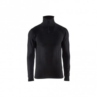 Haut de sous-vétement blaklader xwarm col zippé laine mérinos