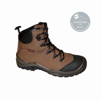 Chaussure haute - ilkott - nubuck s3 marron a30n70501-6875