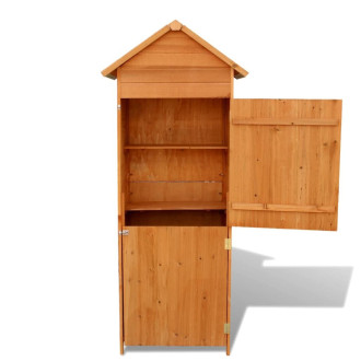 Armoire de rangement de jardin Marron 42,5x64x190 cm