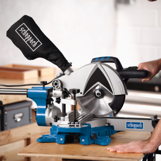 Scheppach Scie à onglet combinée coulissante HM80MP 1700 W