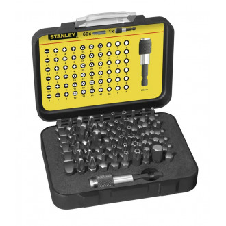 Coffret de 61 embouts de vissage 1/4" 25mm 1-13-902
