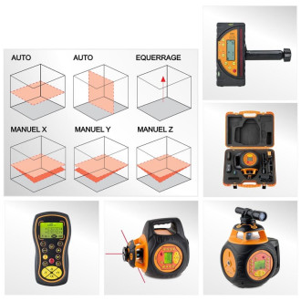 Laser rotatif double pente digital précision 0,5 mm à 10 m Fl 510hv-g