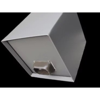 Boite à eau alu 250x250x250 - RAL 2900S Gris Sablé