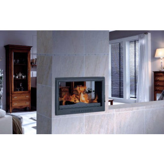 Ferlux foyer en fonte 725 12,0kw vitrage double-face